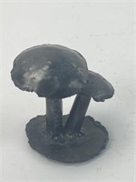 Steel Mushrooms.  3"height.  Welded with felted
