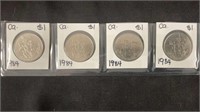 (4) 1984 $1 Coin