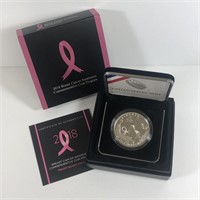 2018 Breast Cancer Commem. Proof Silver $1