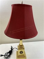 Official Brown University Brass Base Table Lamp