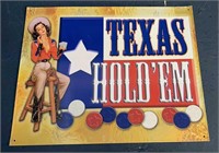 Texas Hold’ Em Metal Sign