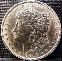 1897 Morgan Silver Dollar Coin