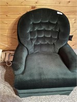 Hunter Green Swivel Rocker