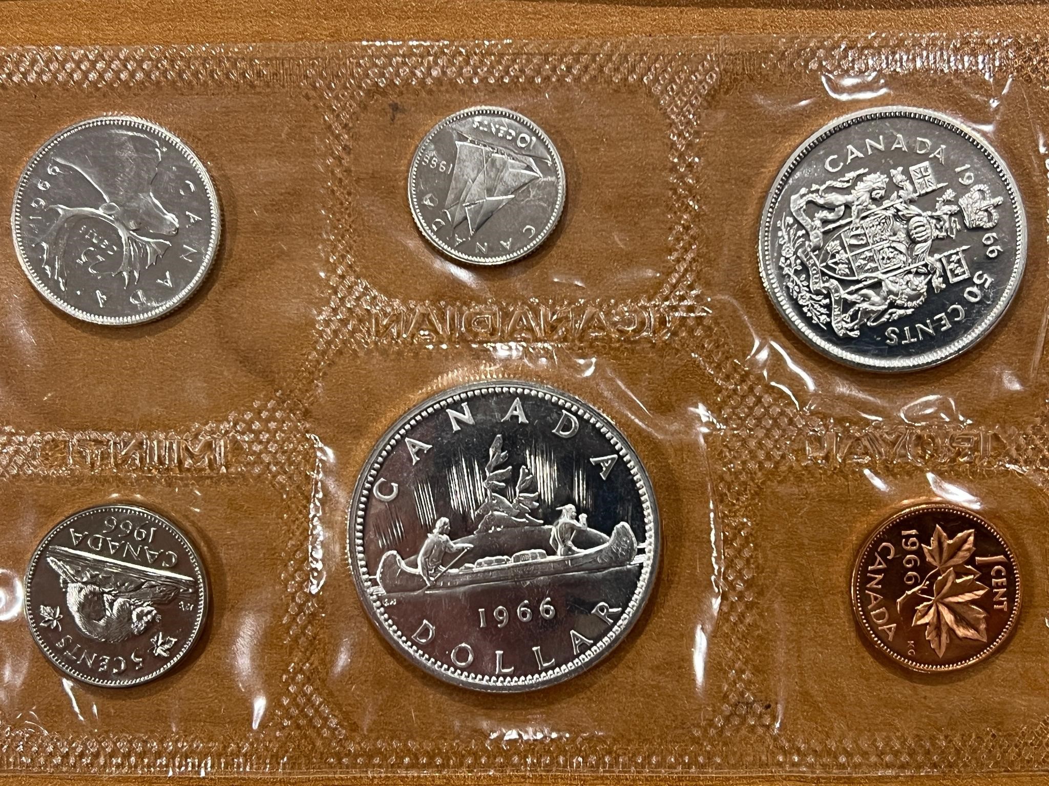 1966 Cdn Proof Like Silver Coin Set