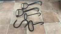 (5) iron hooks