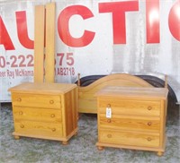Bedroom Set 2 End Chest of Drawers W/ Bed