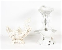 Italian Dolphin & Dragon Ceramic Centerpieces