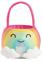 American Kids Plush Character Basket Rainbow