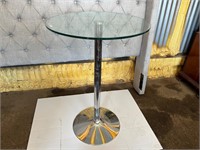 Round Glass Table 42"T x 27" x 20"Base
