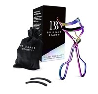 Brilliant Beauty Eyelash Curler w/Satin Bag/Refill