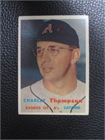 1957 TOPPS #142 CHARLEY THOMPSON ATHLETICS