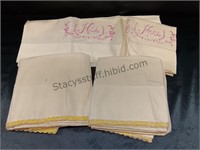 Old Embroidered Pillow Cases