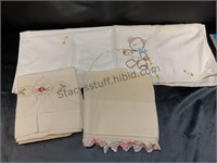 Old Embroidered Pillow Cases