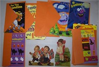 Vtg - Modern Halloween Greeting Cards + Dreyer