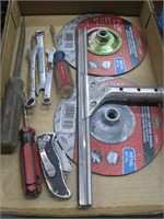 flat of misc tools