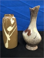 2 Beautiful Pottery Vases   Stehla Keramik +