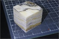 1lb 1oz honey onyx block for sphere or carving