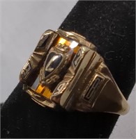 10Kt Yellow Gold 1979 "L" Jostens Class Ring,