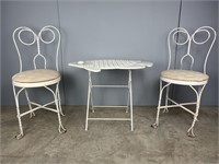 Two Chair and Fish Theme Table Patio Set