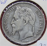 1868 France 5 Francs