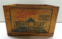 Libby's Roast Beef Wood Box