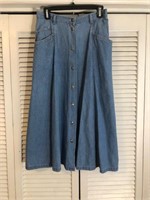 VINTAGE REPUBLIC DENIM SKIRT MEDIUM