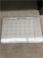 Monthly Planner White Board Approx 36x24