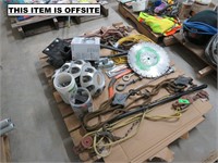 PALLET OF VARIOUS ITEMS (THESE ITEMS ARE OFFSITE)