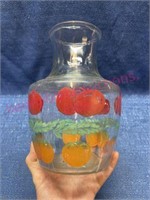 Vtg Anchor Hocking orange/tomato juice carafe