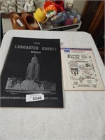 Vintage 1966 Lancaster County Atlas& 1976 Rural