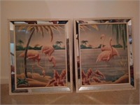 Turner Mirror Framed Flamingo Prints