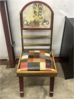 Sticks Brand Floral Accent Chair Leather "Laugh"