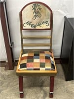 Sticks Floral Accent Chair Leather "Chit-Chat"