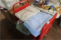 Cart and linens