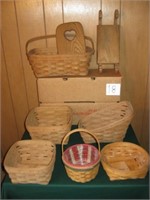 (6) Longaberger Baskets and Accessories