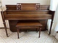 STORY & CLARK PIANO WITH BENCH