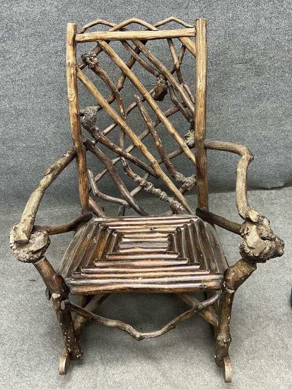 Twig Mountain-Style Rocking Chair