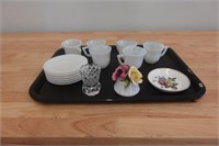 Teacups and plates and glassware