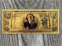 Harry Potter 24K Good Coated Collector Note