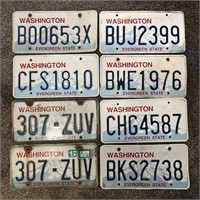 Assorted Wa State License Plates