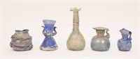 5 Roman Glass Unguentarium