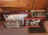 SEVERAL FRAMED SHADOW BOXES NAUTICAL KNOTS