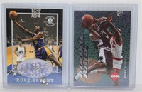 2 Kobe Bryant Cards - Rookie Rage & Autograph