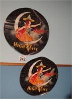 2 Miller High Life 26" Round Posters
