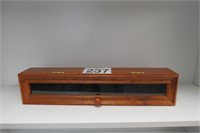 Wood Display Box w/ Foam Bottom 4"x5"x23"