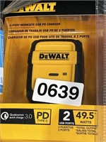 DEWALT USB PD CHARGER RETAIL $100