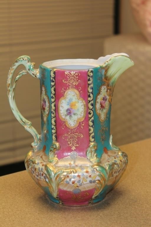 Ornate Ceramic Pitcher