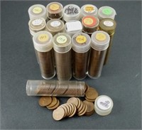 15 Rolls of Lincoln Wheat Cents - Various Dates