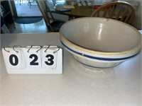 Blue Band Stoneware Bowl