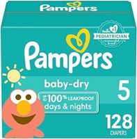 (N) Diapers Size 5, 128 count - Pampers Baby Dry D